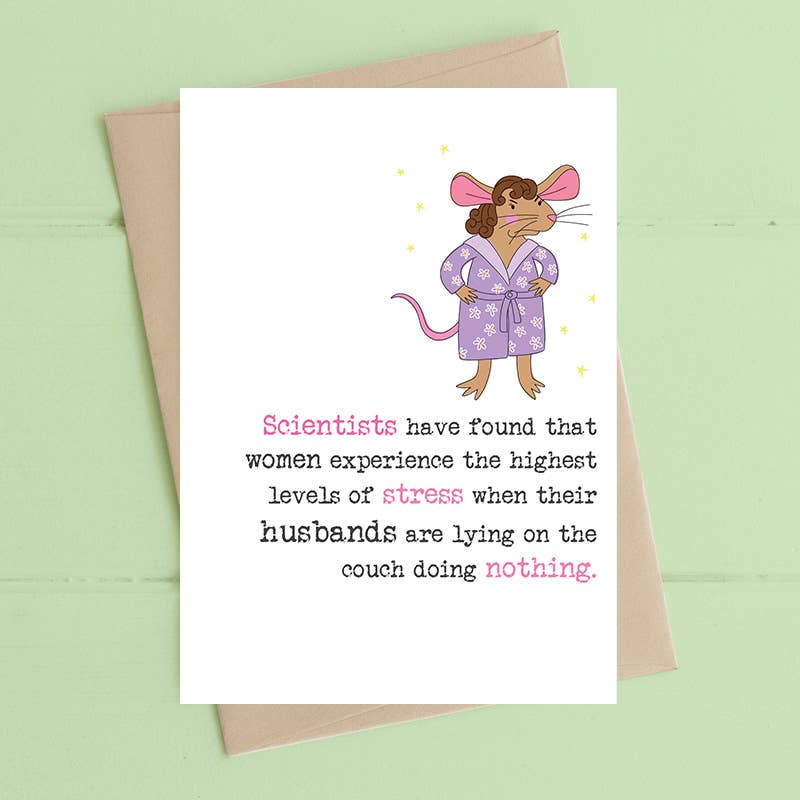 Women's stress - Greetings Card