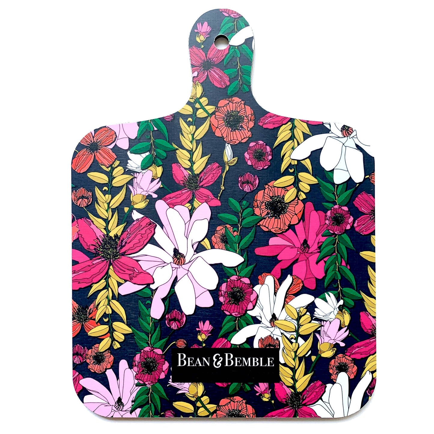 Cheese Board Double Sided Melamine Mini Vivid Garden Blooms Floral