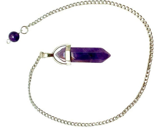 Amethyst Pendulum Point