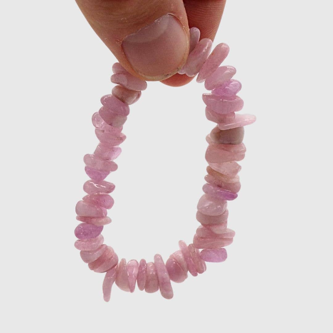 Kunzite Chunky Chip Bracelet