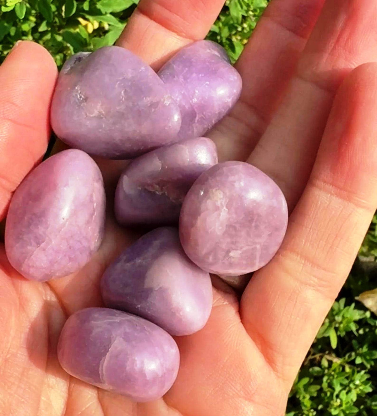 Pale lepidolite tumble 1-2cm