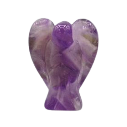 Mini Amethyst Angel Carving (20 mm)
