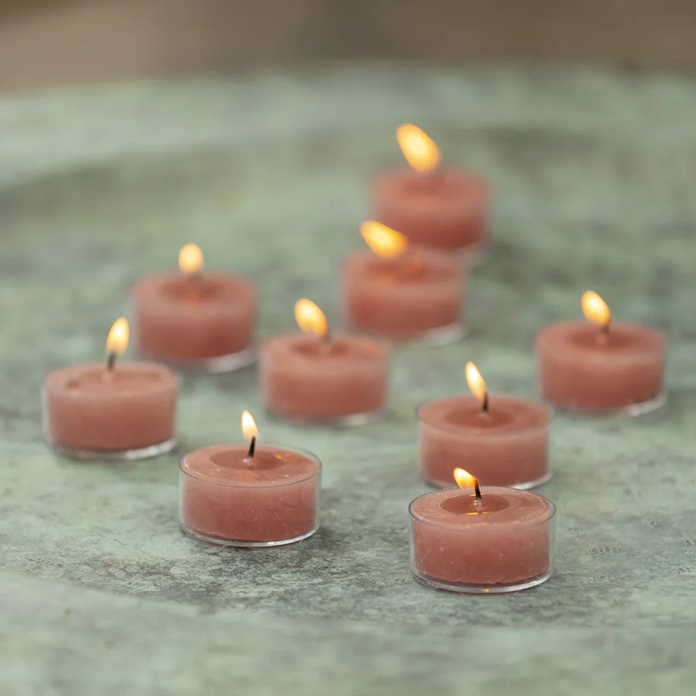 Rustic Tealights Dusky Pink