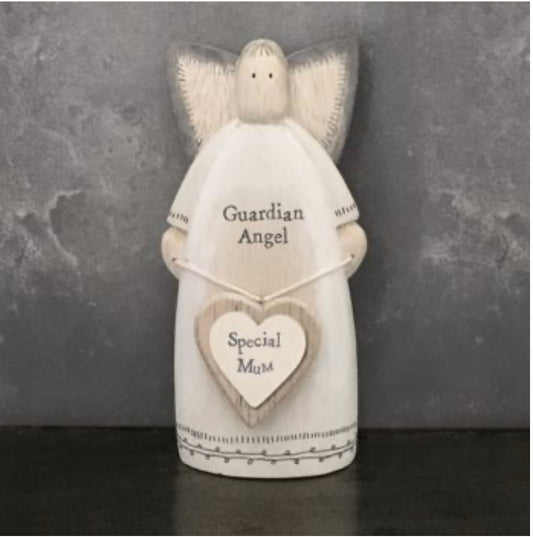 Wooden Standing Guardian Angel ‘special Mum’